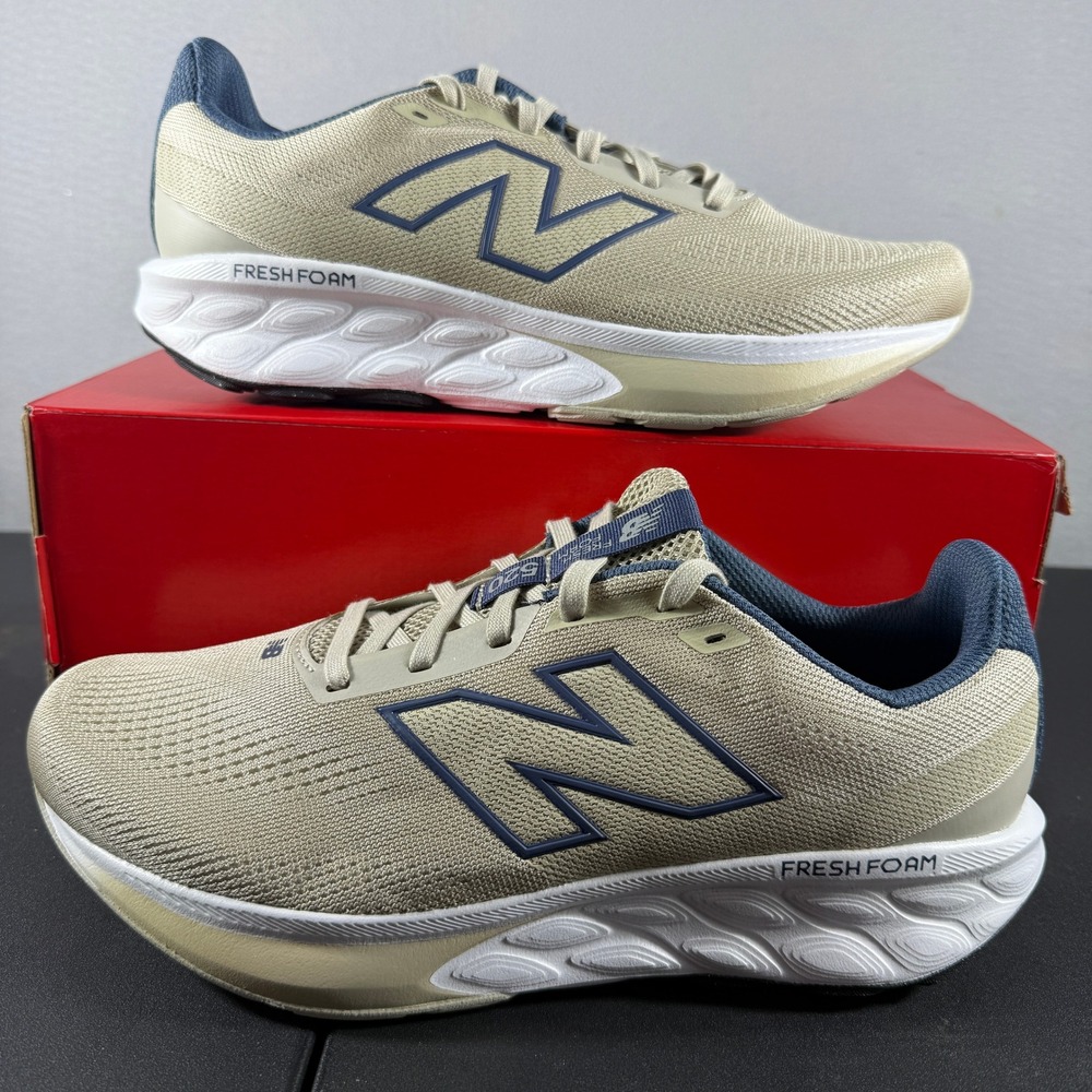New Balance Fresh Foam 520 Mens Size 11 Running Shoes Tan Navy Wide W520TN8